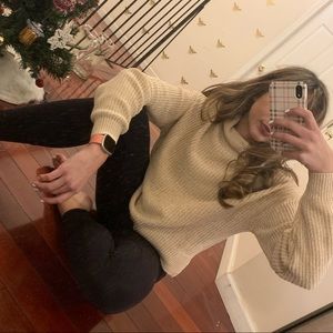 Urban Outfitters Cream Turtleneck Sweater